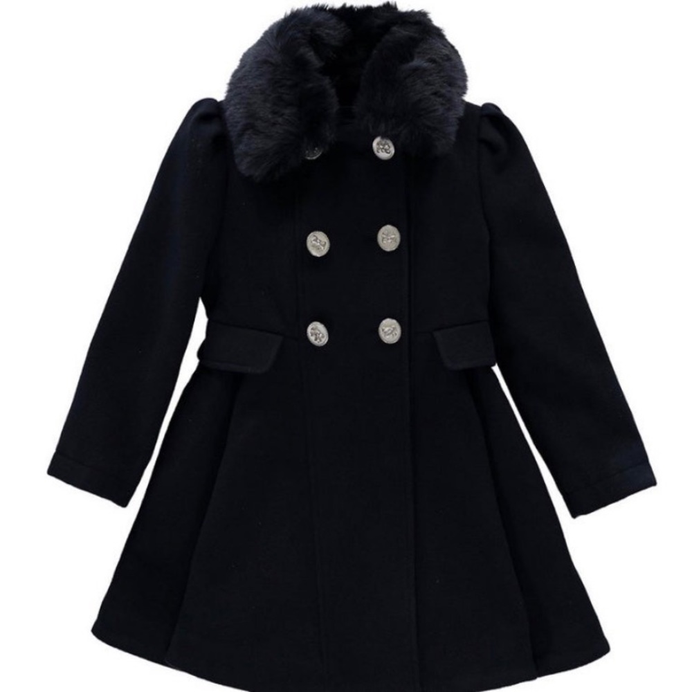 Rothschild Tailord Double Breasted Princess Pea Coat  size 6x - Picture 1 of 11